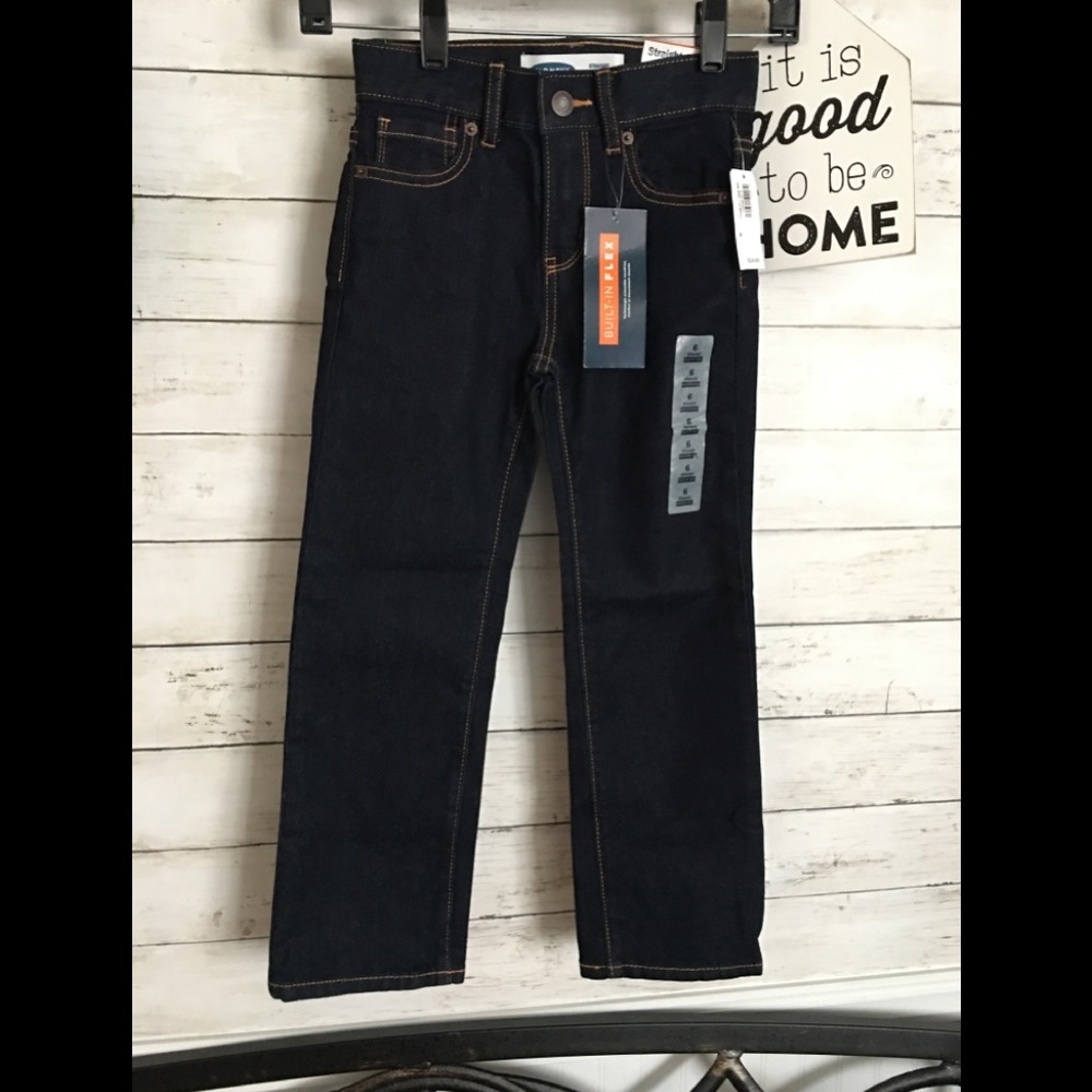 NWT Old Navy Dark Wash Boys Jeans Sz 6